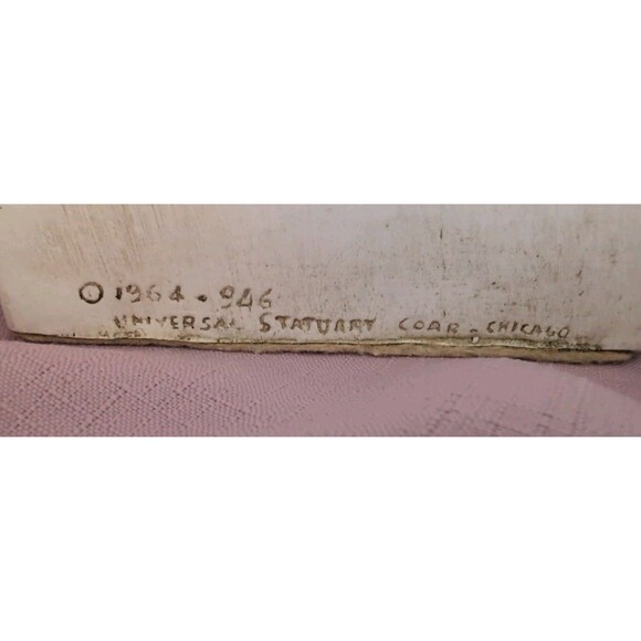 Vintage Pair Music Bookends Violin Universal Statuary 1964 - Picture 5 of 7